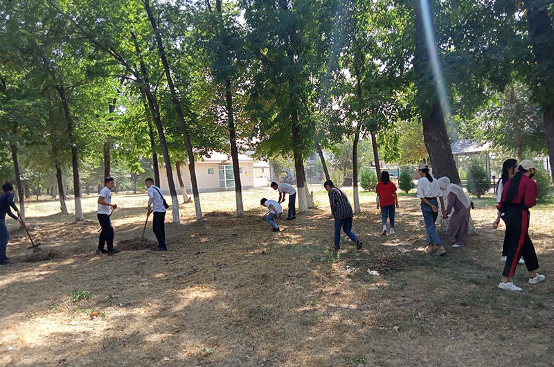 Тазалау жұмыстары жүргізілді