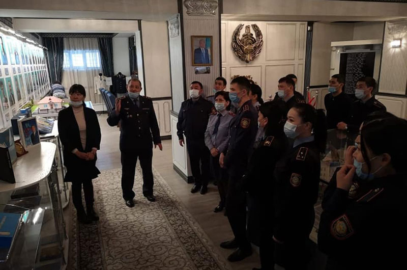Полиция қызметкерлеріне тақырыптық экскурсия өткізілді