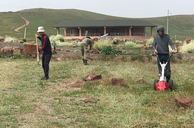 Ақыртас сәулет-археологиялық кешенінде тазалық жұмыстарын жүргізді