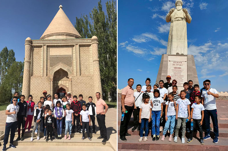 Мойынқұм ауданының мектеп оқушыларына экскурсия жүргізілді