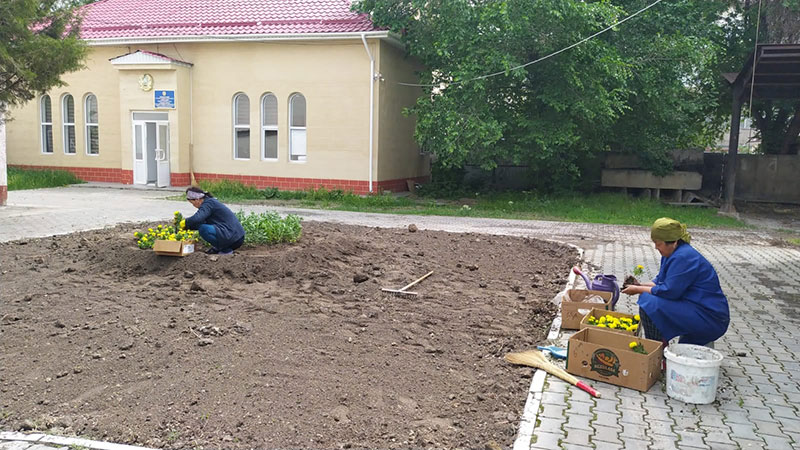 Көгалдандыру жұмыстары жалғасуда