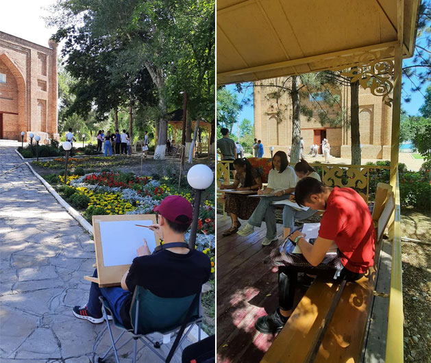 Пленэр практикасын өткізді