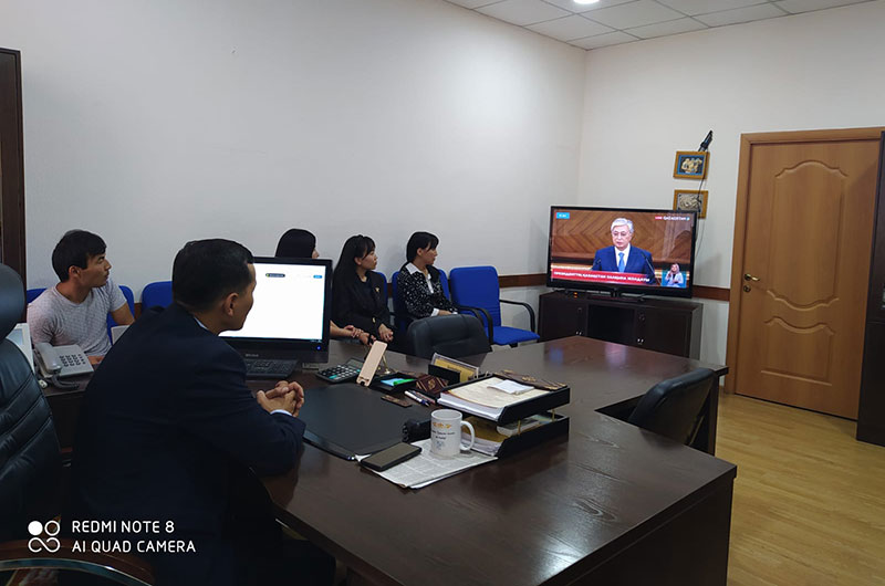 Музей ұжымы Мемлекет басшысының Жолдауын тыңдады